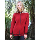 Lothlorian - Motif Zip Cardigan Red
