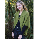 Lothlorian - Merino & Possum Weka Cape (9996) Olive.