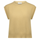 Lothlorian - Alpaca Plain Crew Neck Vest (ALP075)Honey