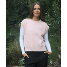 Lothlorian - Alpaca Plain Crew Neck Vest (ALP075)Blush