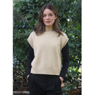 Lothlorian - Alpaca Plain Crew Neck Vest (ALP075)Honey