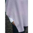 Lothlorian - Alpaca Rib Poncho (ALP051)Lilac