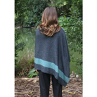 Lothlorian - Merino & Possum Cosset Poncho - Charcoal/Sage