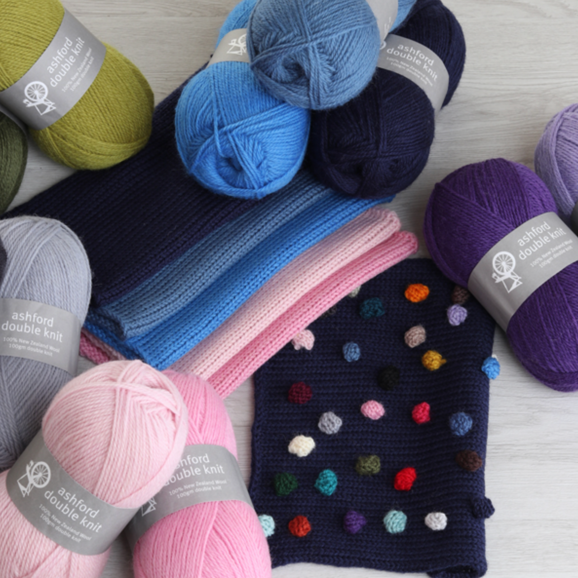 Ashford Double Knit 100g Yarn (ADK)