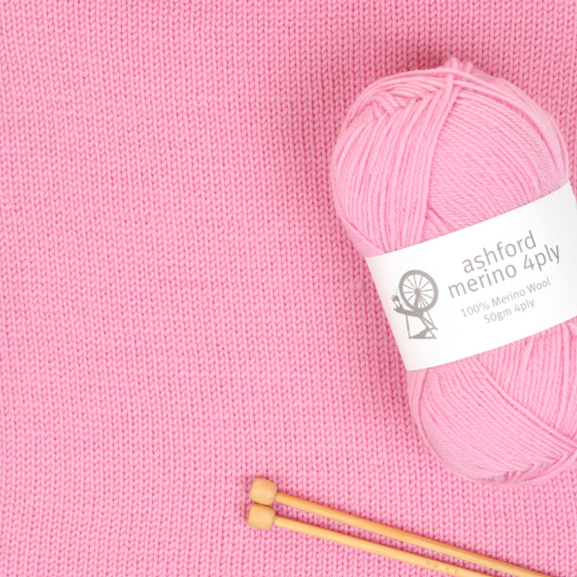 Ashford Merino 4PLY 50g Yarn Flamingo