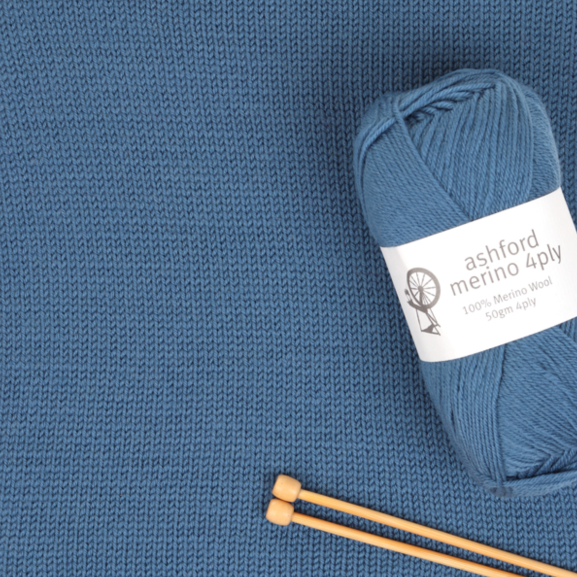Ashford Merino 4PLY 50g Yarn Mallard