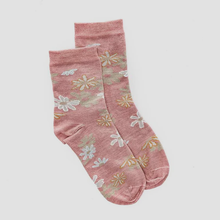 Norsewear - Merino Daisy Bloom Sock (NW1021)Dusty Pink