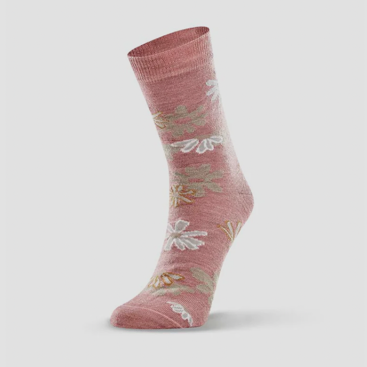 Norsewear - Merino Daisy Bloom Sock (NW1021)Dusty Pink