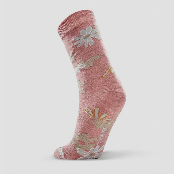 Norsewear - Merino Daisy Bloom Sock (NW1021)Dusty Pink