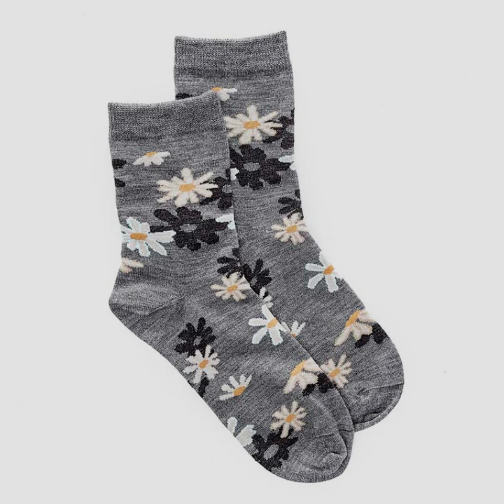 Norsewear - Merino Daisy Bloom Sock (NW1021)Grey