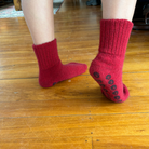 Lothlorian - Merino & Possum House Sock Red
