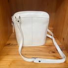 Baron & Burton - Small Genuine Leather Handbag (23822) White