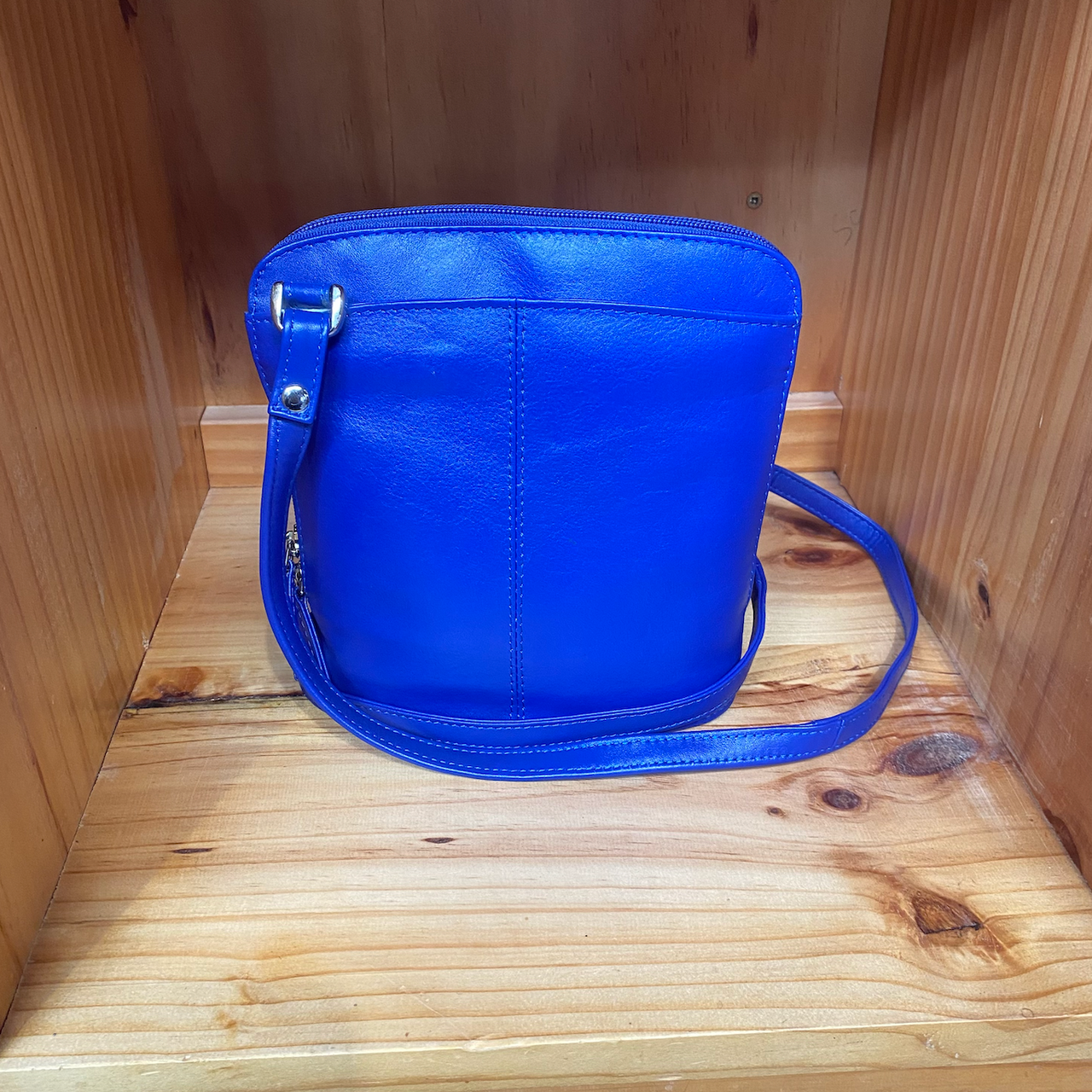Baron & Burton - Small Genuine Leather Handbag (23822) Cobalt