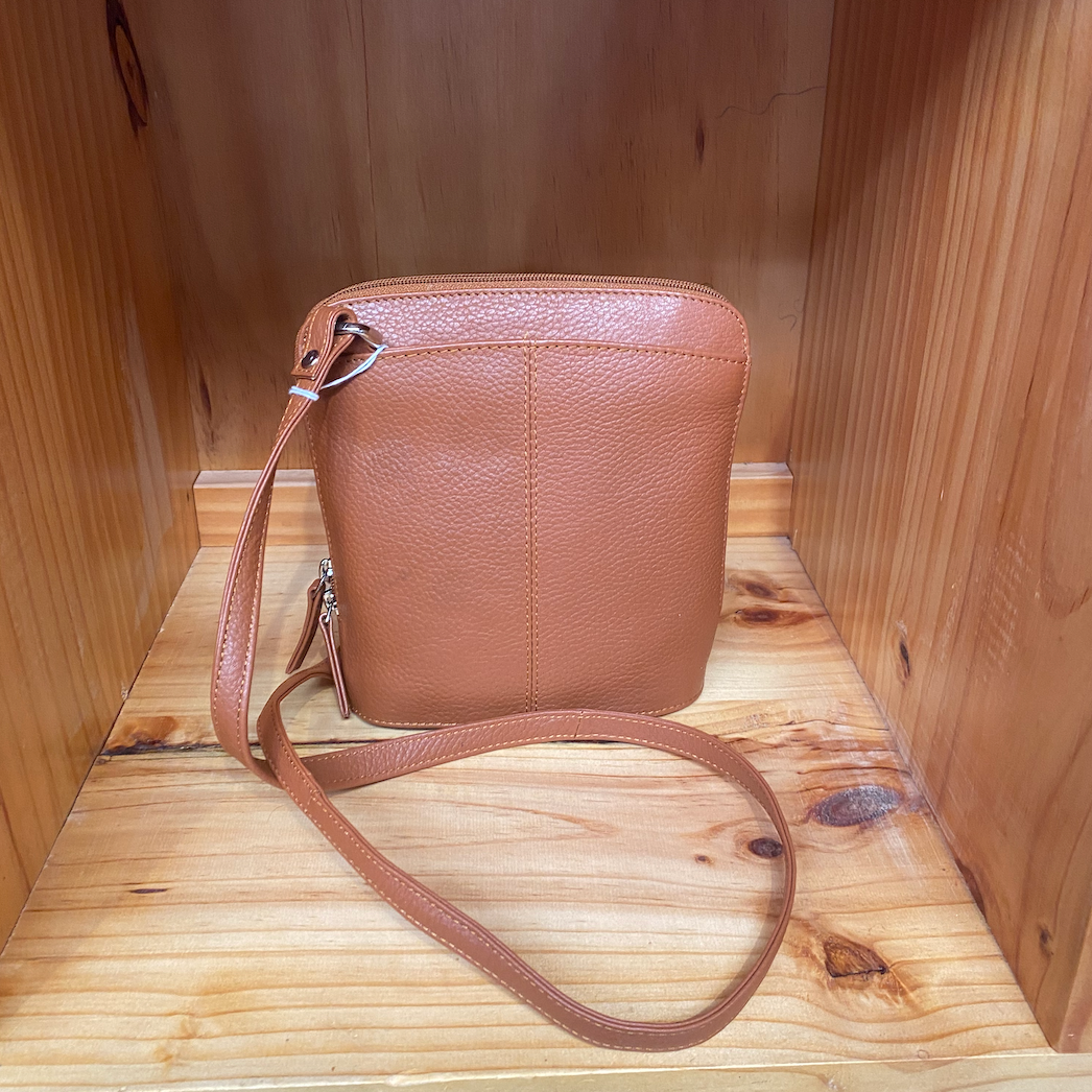 Baron & Burton - Small Genuine Leather Handbag (23822)  Tan