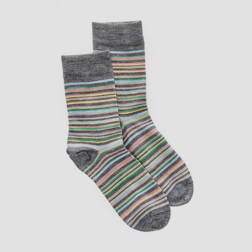 Norsewear - Ladies Fine Line Merino Stipe Sock (NW1020)Grey