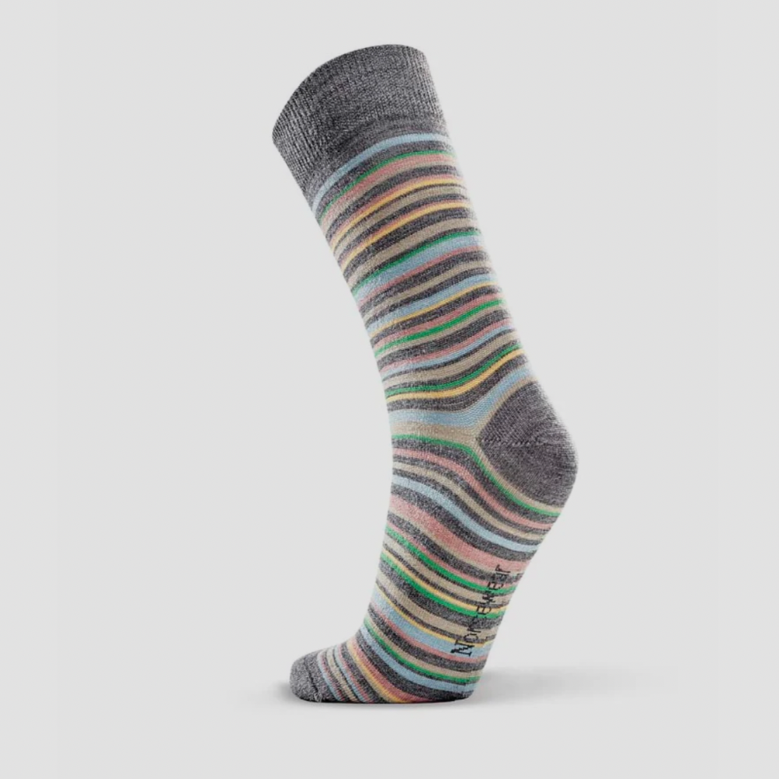 Norsewear - Ladies Fine Line Merino Stipe Sock (NW1020)Grey