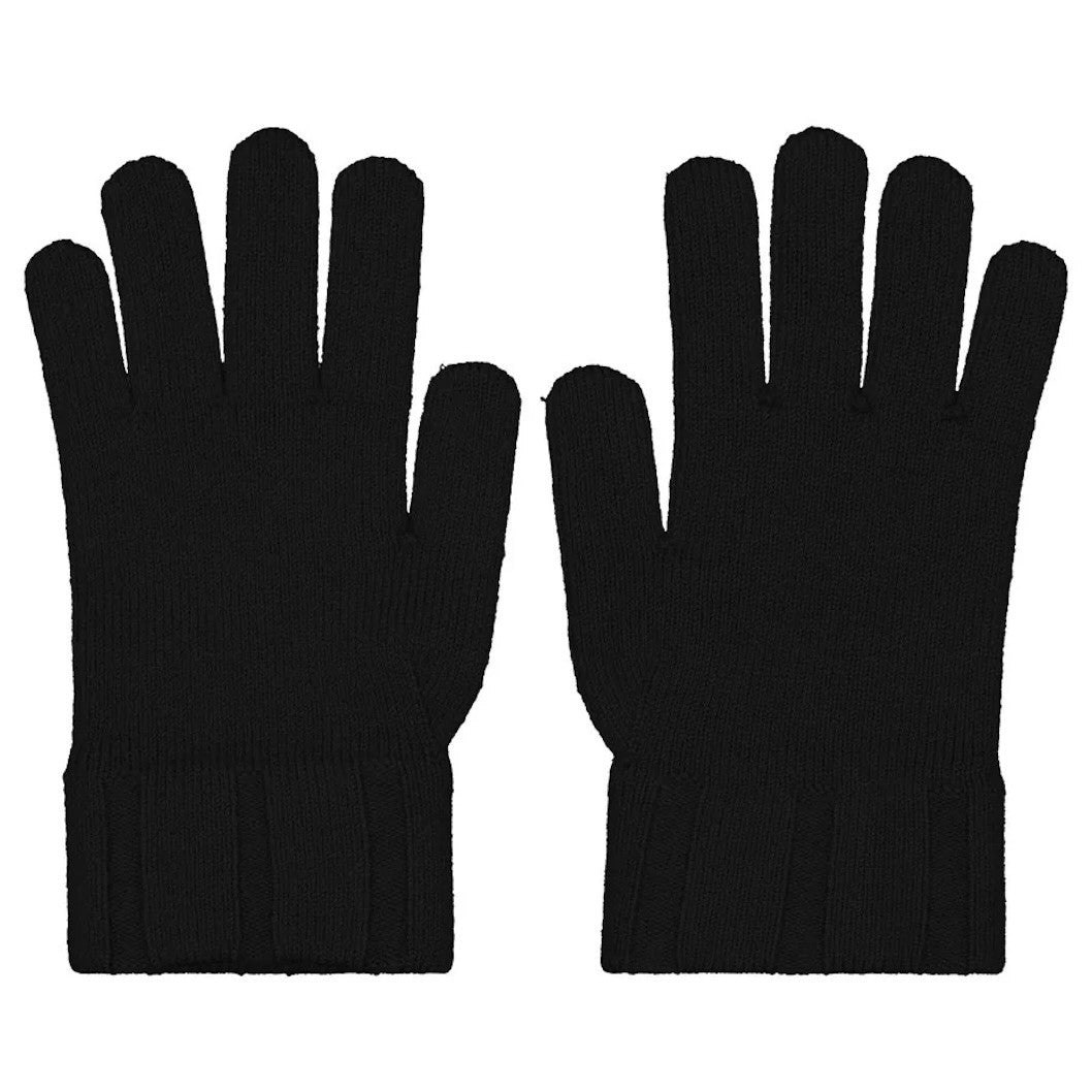 Royal Merino - 100% Merino Rib Glove - Black