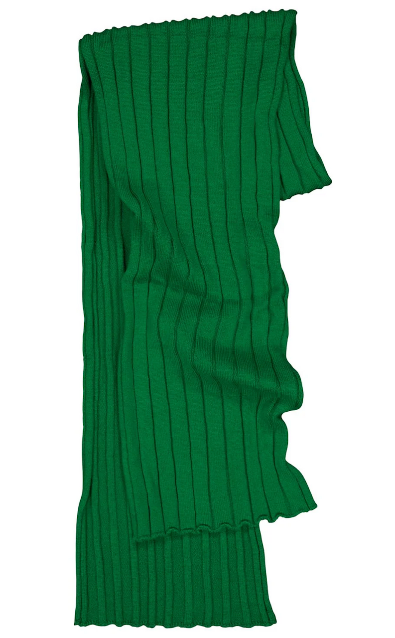 Royal Merino - 100% Merino Rib Scarf (RM3031) Parrot Green