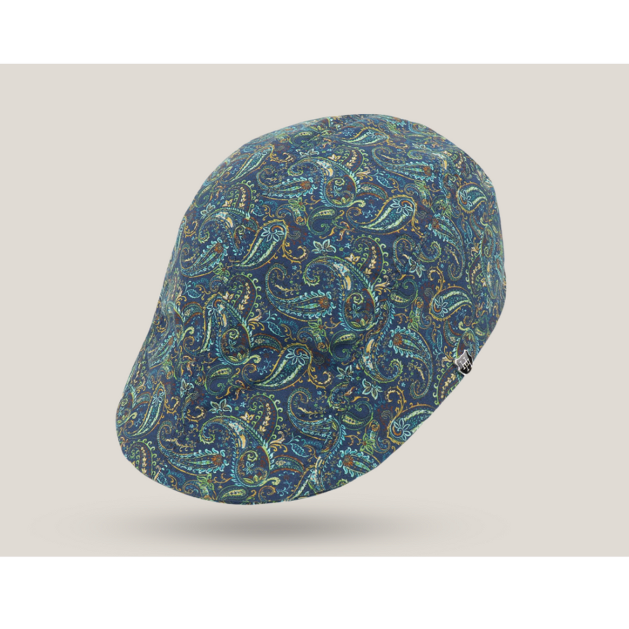 Hills Hats - Linen/Cotton Summer Paisley Duckbill- Paisley Teal