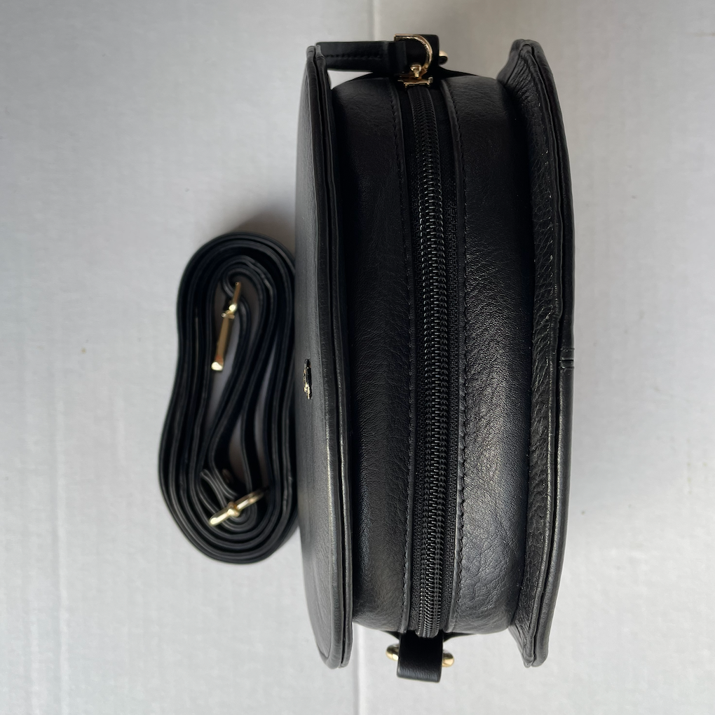 Baron - Leather Shell Shape Handbag (2562)Black