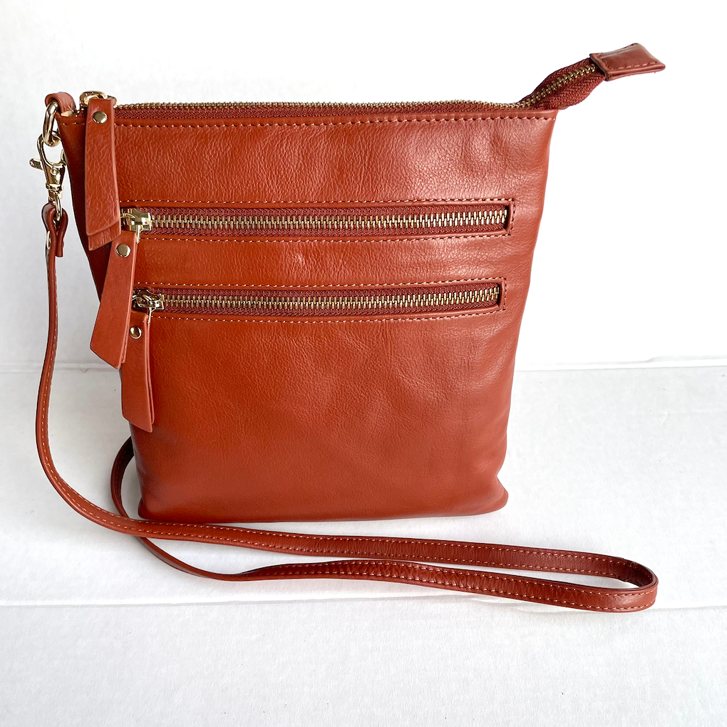 Baron - Leather Medium Handbag (2545 )Chestnut