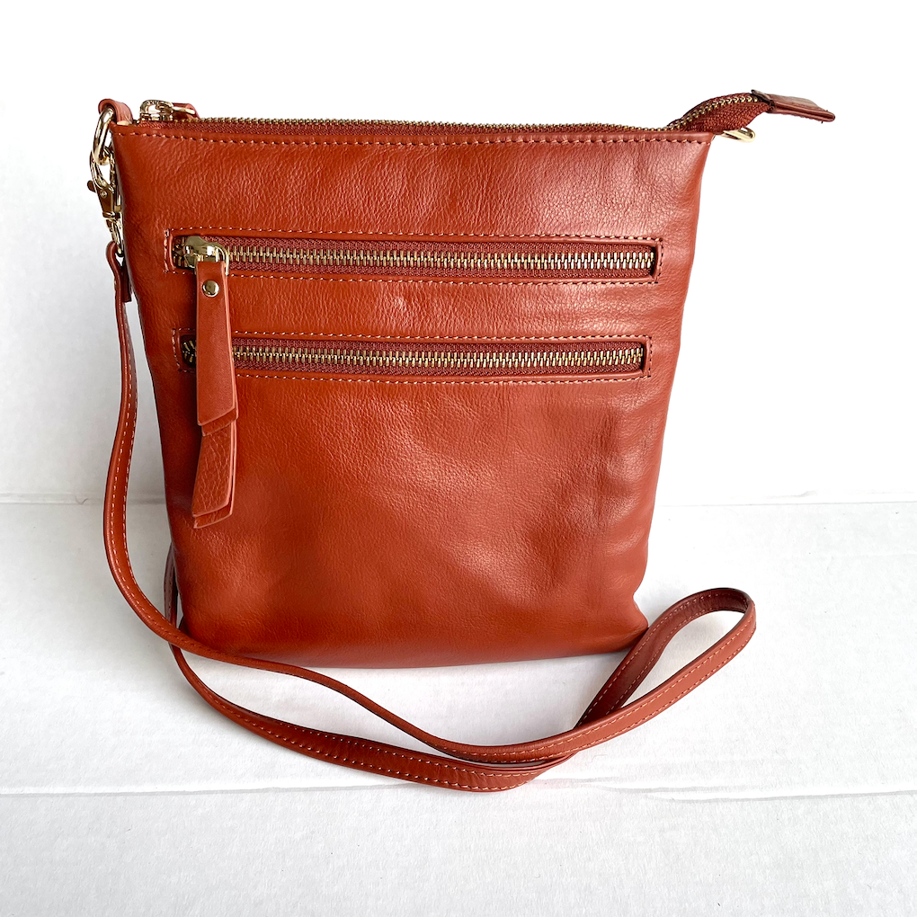 Baron - Leather Medium Handbag (2545 )Chestnut