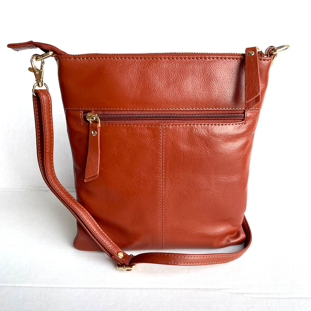 Baron - Leather Medium Handbag (2545 )Chestnut