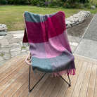 Klippan - Lambswool and Gotland Check Throw Pink