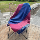 Klippan - Lambswool and Gotland Check Throw Mauve