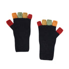 Native World - Merino and Possum Fingerless Gloves Black