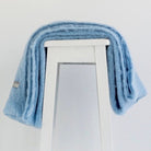 Sky colour mohair rug