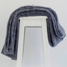Storm colour mohair rug