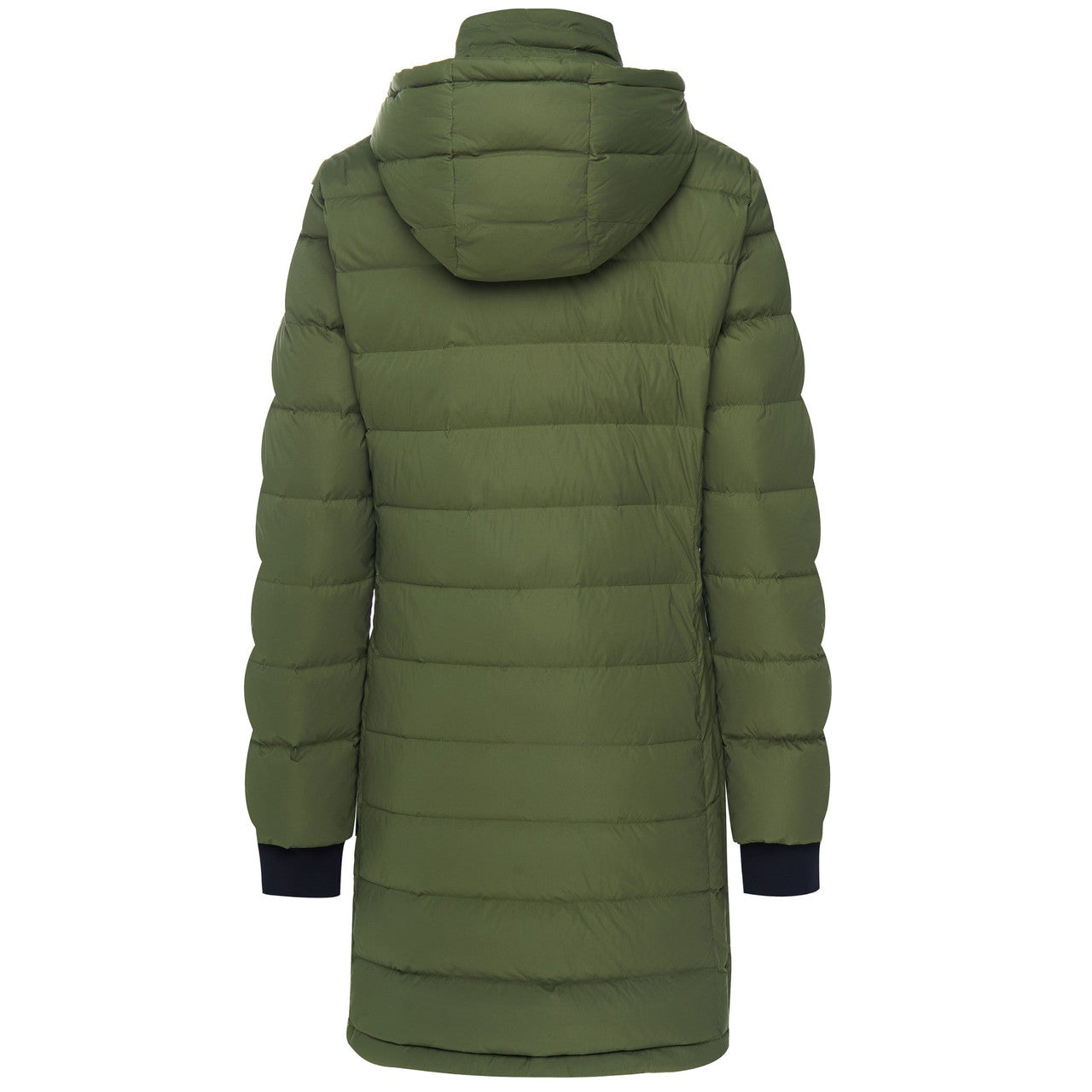 Garment shot of Sydney Cloud Touch 90/10 Down Coat (SYDNEY) in the colour Olive Green.