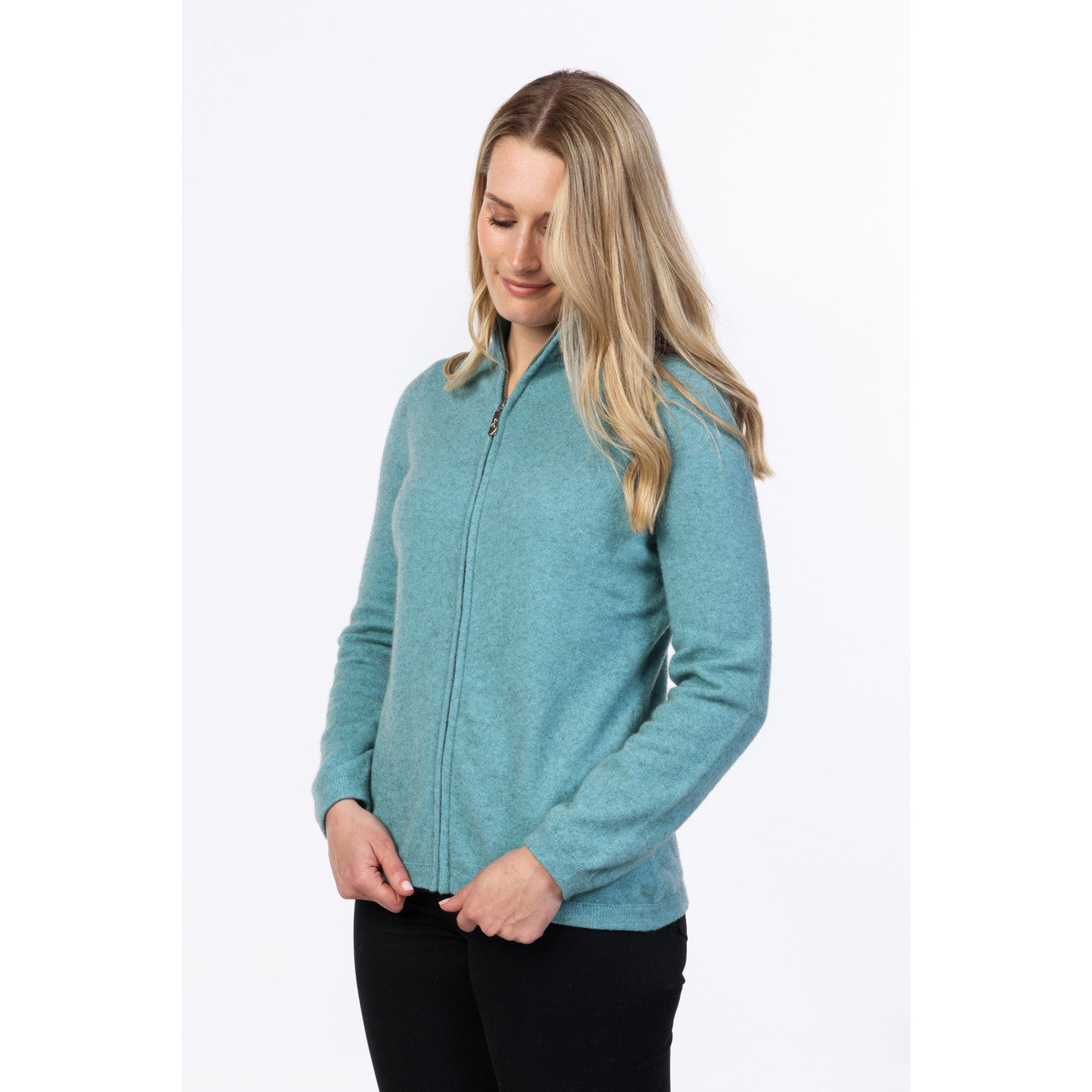 Native World - Merino & Possum Full Zip Jacket (NB485)Topaz