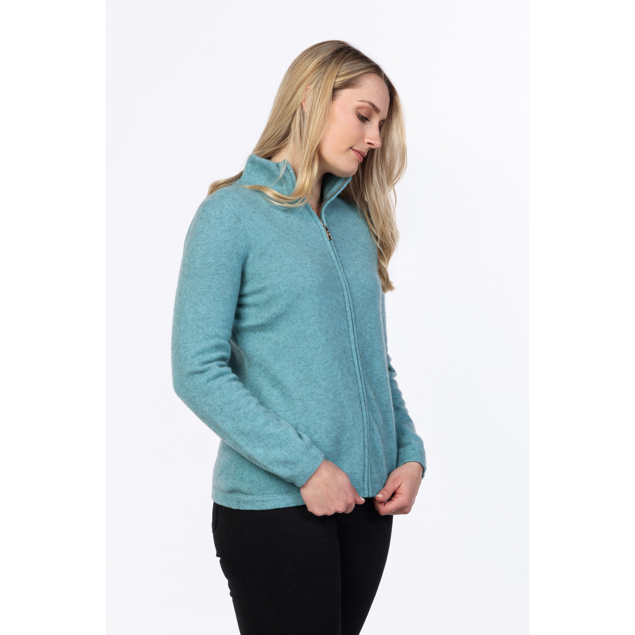 Native World - Merino & Possum Full Zip Jacket (NB485)Topaz