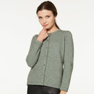 Possum and merino cardigan, Mint