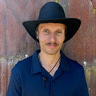 Selke - Black Oilskin Visor Airhead (Mesh)