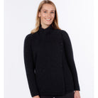 Native World - Merino & Possum Asymmetric Jacket (NS664)Charcoal