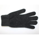 Slate colour Alpaca glove. White background.