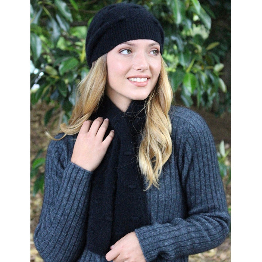Lothlorian-Merino&Possum Bobble Set-Black