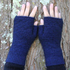 Fingerless gloves in colour Midnight