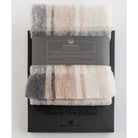 Plaid coloured merino wool scarf
