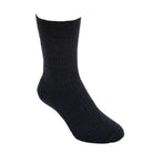A single black Lothlorian woman’s merino & lambswool dress sock.