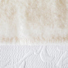 Co-ordinated stitch king wool blanket in colour wool white.