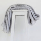 Silver colour Mohair blanket throws