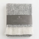 Stone coloured merino wool scarf