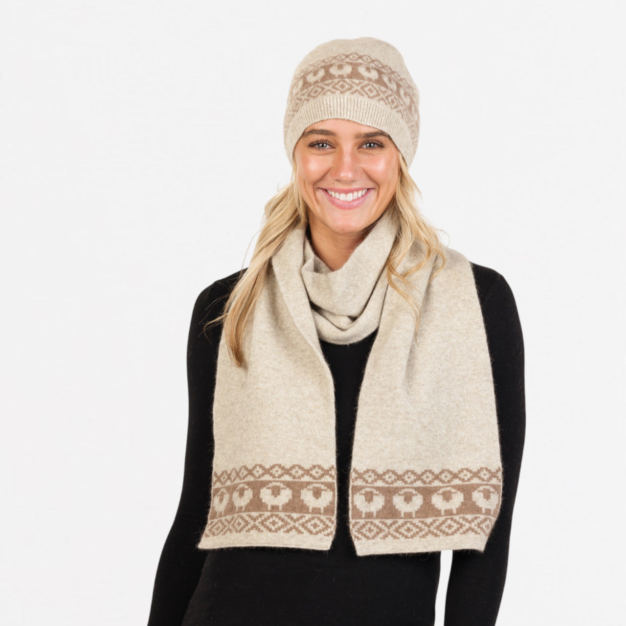Native World - Merino and Possum Farm Beanie (NX902) Natural