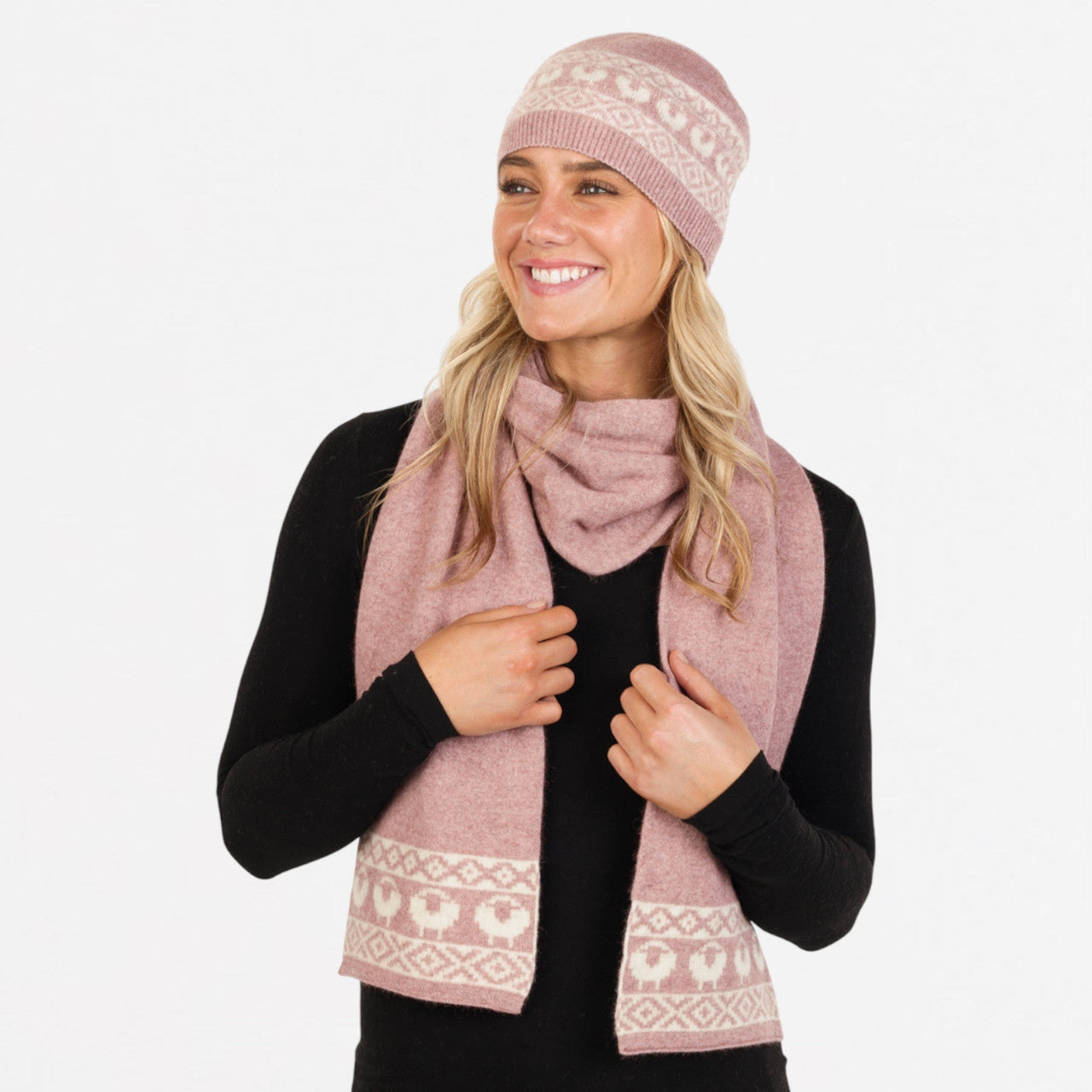 Native World - Merino and Possum Farm Beanie (NX902) Lily