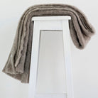 Manuka colour Mohair blanket throws