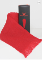 Alpaca scarf in colour Red